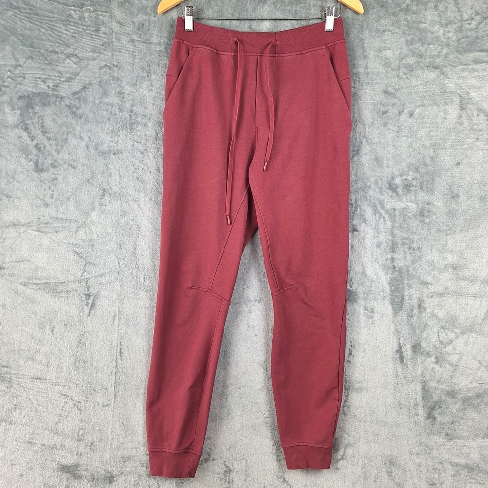 Lululemon Pants Mens Small Red City Sweat Jogger Athletic Gym Training Running